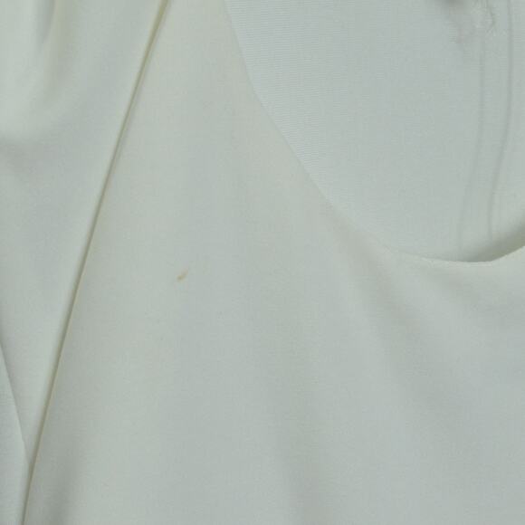 The Edit Women's M Alissa Formal Slip Dress White Low Back High Slit Bridal NWT - Picture 13 of 16